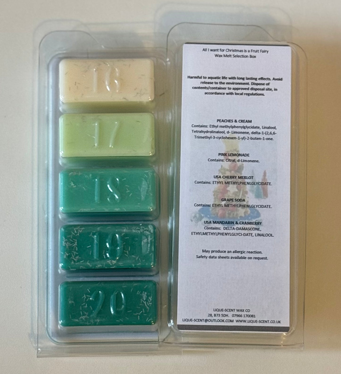 25 Day Christmas Advent Calendar Snap Bars Gift